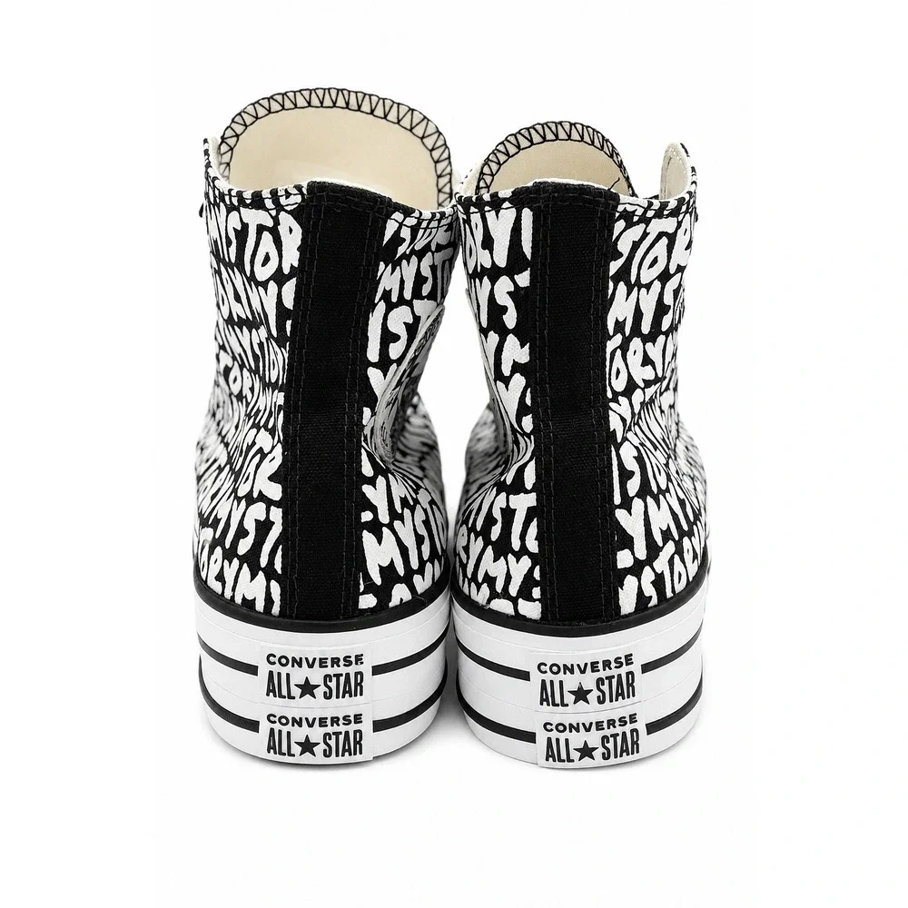 Converse Chuck Taylor All Star My Story Womens 7 Platform High Top Shoes 570321C